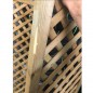 Panneau treillis en bois 45x180 cm, carrés de 4 cm avec grille latérale, imprécné en autoclave