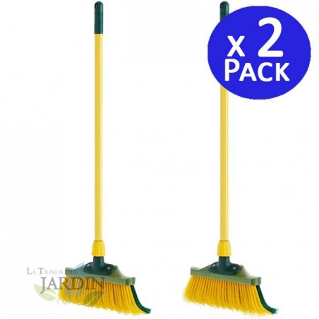 Pack 2 x Extendable brush for sweeping artificial grass and carpets