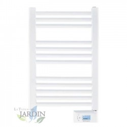 Scaldasalviette elettrico digitale Obergozo con fluido termico. Riscalda il bagno e asciuga gli asciugamani. Display LCD.