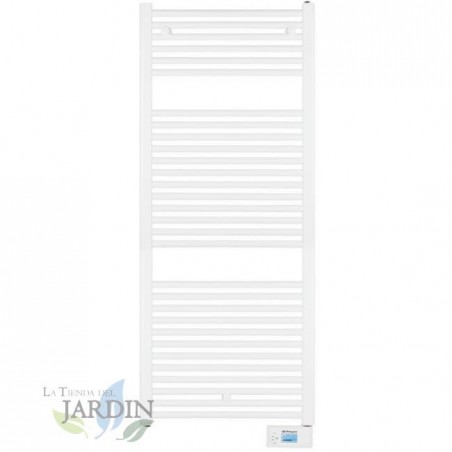 Orbegozo digital electric towel rail with thermal fluid.  Heats the bathroom and dries towels.  Power 750W.  LCD screen.