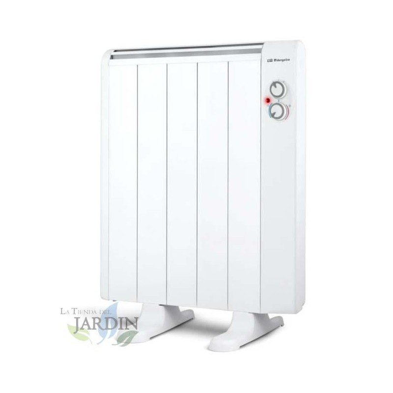 Radiateur Electrique Basse Consommation 5 éléments 800W Orbegozo, pieds d'appui inclus, télécommande, minuterie