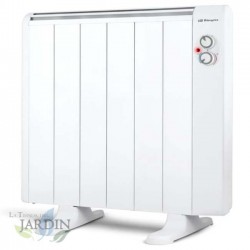 Radiateur Electrique Basse Consommation 6 éléments 1000W Orbegozo, pieds d'appui inclus, télécommande, minuterie