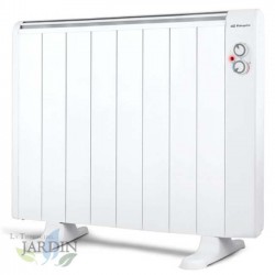 Radiateur Electrique Basse Consommation 8 éléments 1500W Orbegozo, pieds d'appui inclus, télécommande, minuterie