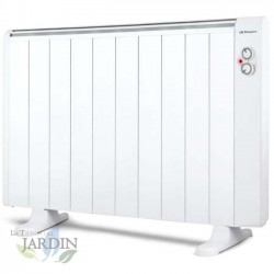 Radiateur Electrique Basse Consommation 10 éléments 1800W Orbegozo, pieds d'appui inclus, télécommande, minuterie