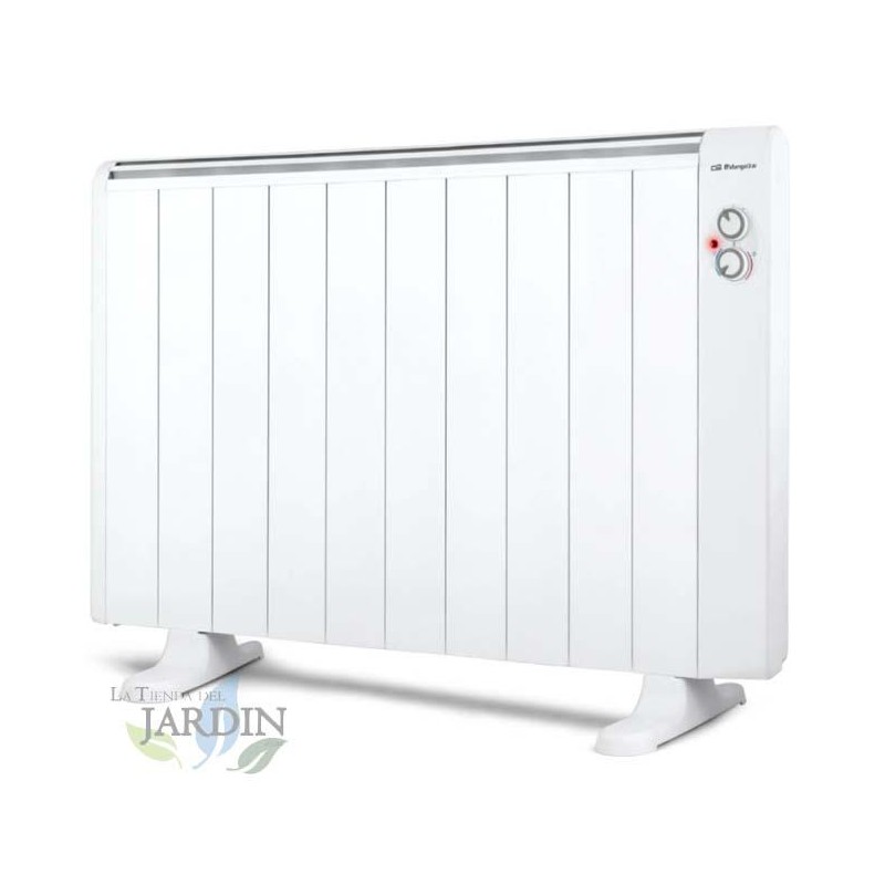 Radiateur Electrique Basse Consommation 10 éléments 1800W Orbegozo, pieds d'appui inclus, télécommande, minuterie