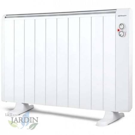 Radiateur Electrique Basse Consommation 10 éléments 1800W Orbegozo, pieds d'appui inclus, télécommande, minuterie