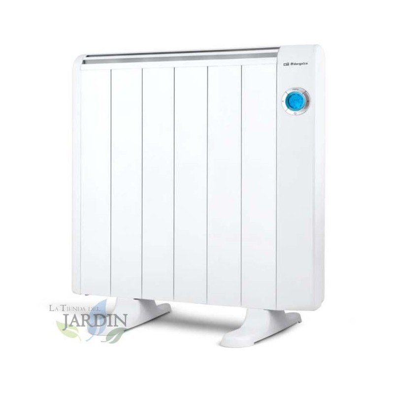 Radiateur Electrique Basse Consommation 6 éléments 1000W Orbegozo, mural ou au sol, télécommande, minuterie