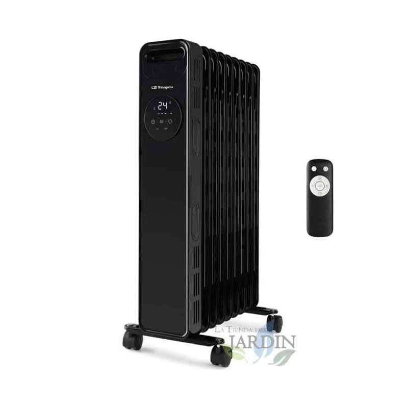 Radiador a óleo de 9 elementos RAD2010 Orbegozo. Três potências térmicas: 800-1200W-2000W.Rango Faixa de temperatura: 7º a 35ºC.