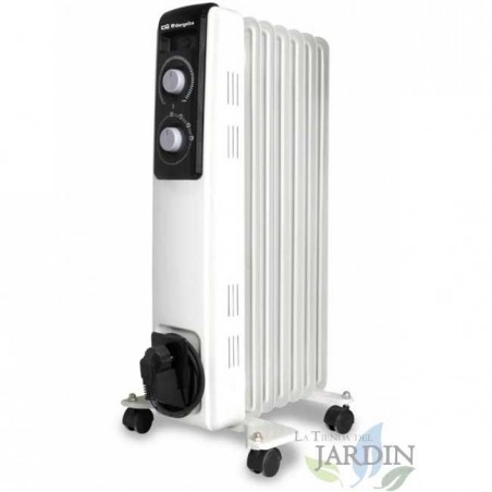 Orbegozo oil radiator 7 heating elements of great thermal inertia.  Maximum power 1500W.