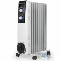 Radiateur à Bain d'Huile 2000W Chauffage électrique 9 éléments Orbegozo RF2000. Thermostat réglable