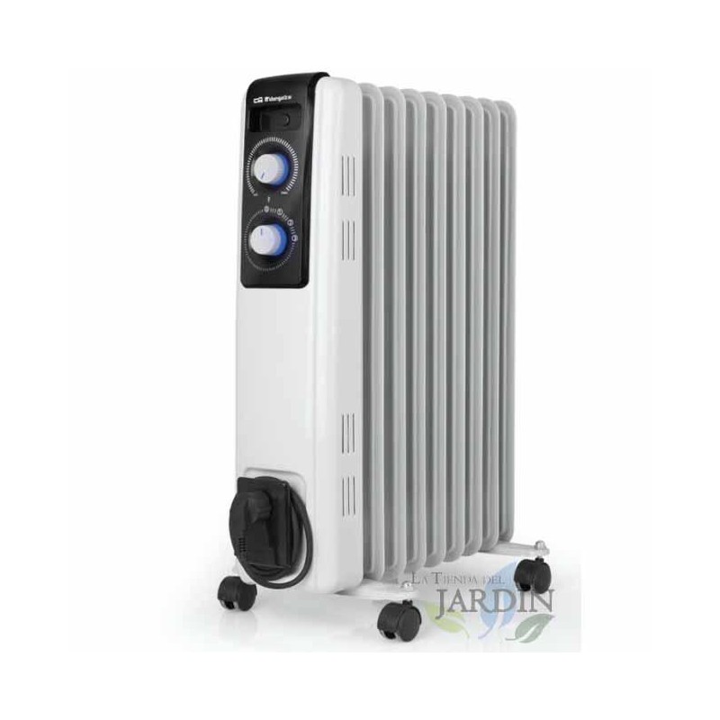 Ölradiator mit 9 Heizelementen mit hoher thermischer Trägheit. Maximale Leistung von 2000 W. 3 Heizstufen: 800 W - 1200 W - 2000 Ölradiator mit 9 Heizelementen mit hoher thermischer Trägheit. Maximale Leistung von 2000 W. 3 Heizstufen: 800 W - 1200 W - 2000