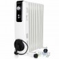 Radiador a óleo Orbegozo de 9 elementos, 2000 W, termostato ajustável, 3 níveis de aquecimento
