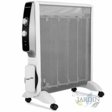Heizkörper mit MICA-Heizelement Orbegozo 1500W. 2 Heizstufen: 500W-1500W. Schnelle Konvektion und Wärmeverteilung.