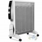 Radiateur électrique avec panneaux Mica 1500W Orbegozo RMN2075. Chauffant en 1 min avec thermostat ajustable. 2 Niveaux de puiss