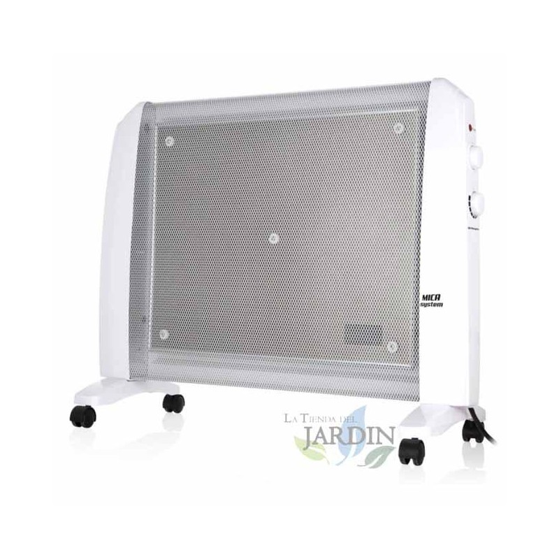 Radiatore MICA Orbegozo. Potenza massima 2000W. 2 potenze termiche: 1000W-2000W. Convezione rapida e diffusione del calore. Radiatore MICA Orbegozo. Potenza massima 2000W. 2 potenze termiche: 1000W-2000W. Convezione rapida e diffusione del calore.