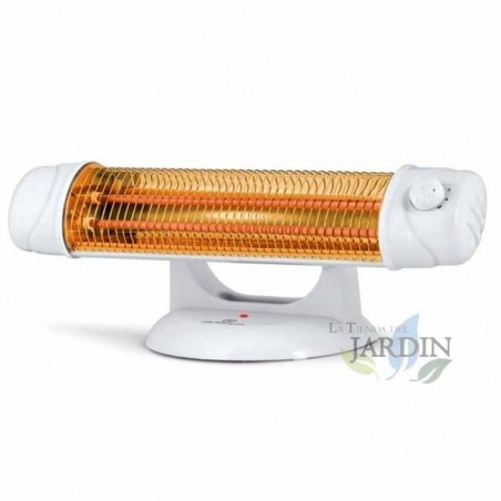  Orbegozo-Quarzofen.  2 Leistungsstufen: 600 W und 1.200 W.  2 Quarzstangen.  Verstellbarer Bildschirm.