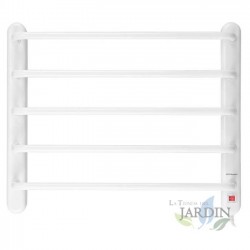 Toallero eléctrico Orbegozo. Potencia 90W. Seca y calienta toallas. Tornillos y tuercas incluidos para su montaje en la pared.