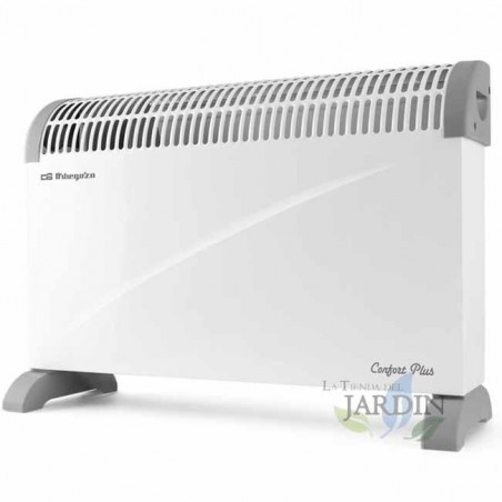 Heizkonvektor CV4000A Orbegozo mit Turbo. Maximale Leistung von 2000 W. 3 Leistungsstufen: 750, 1.250 und 2.000 W. Einstellbarer