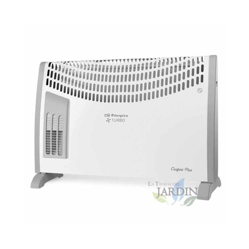 Radiador Convector Elétrico Orbegozo com Turbo, 750W-1.250W-2000W, Termostato, Baixo Consumo, Aquecedor Elétrico
