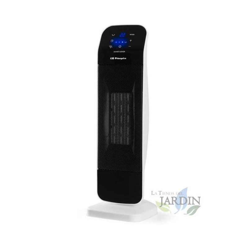 Calefactor de cerámica Orbegozo 2000W, Panel de control táctil, Temporizador 24h, Mando a distancia Calefactor de cerámica Orbegozo 2000W, Panel de control táctil, Temporizador 24h, Mando a distancia