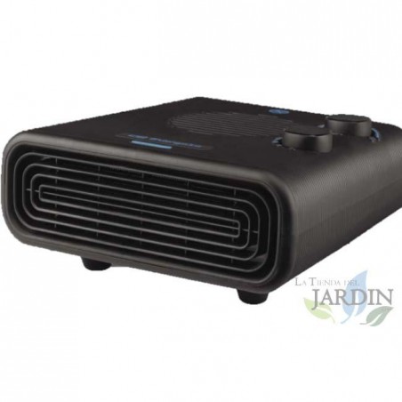Riscaldatore orizzontale Orbegozo. Tre posizioni: ventola da 1100W-2200W. Termostato regolabile. Calore istantaneo. Colore nero.