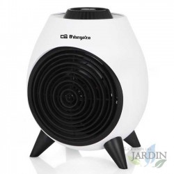 Calefactor 2000W Orbegozo, 3 Posiciones de calor, Función ventilador, Calefactor de Aire, Calefactor de baño para suelo, Blanco