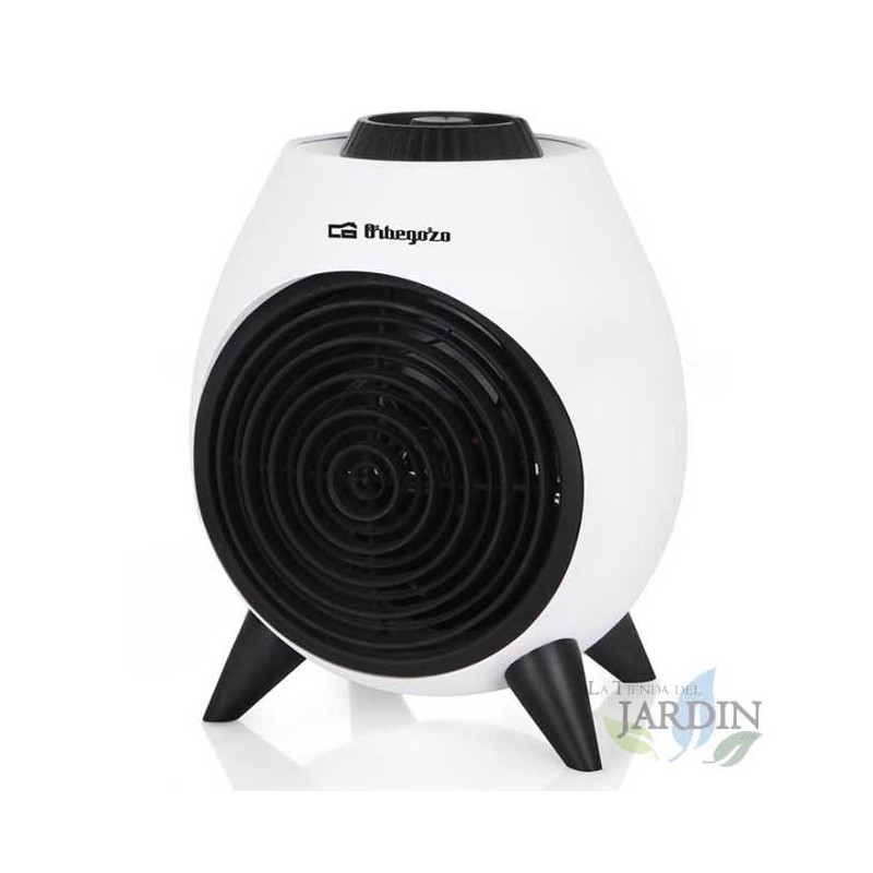 Riscaldatore di design di grandi dimensioni Orbegozo 2000W. Selettore rotativo a tre posizioni. Funzione ventola.