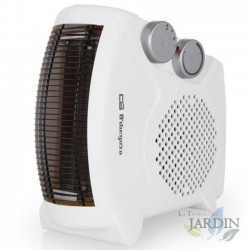 Calefactor Horizontal Vertical 1000 W-2000W Orbegozo, Termostato, Calefactor de Aire, Calefactor de baño para suelo, Blanco