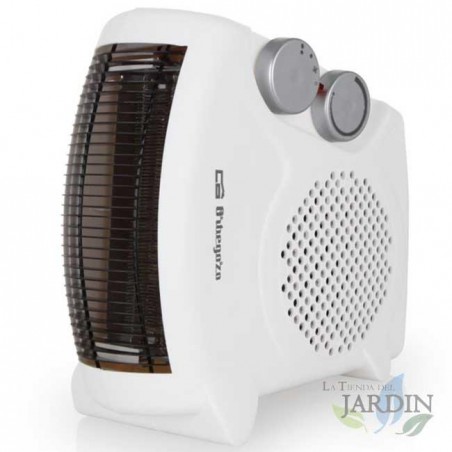  Orbegozo 2-in-1 heater.  Horizontal and vertical position.  Heat 1000W-2000W.  Adjustable thermostat.