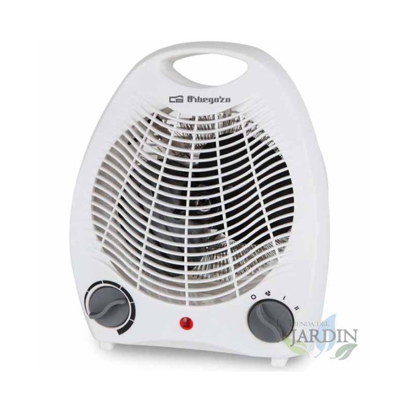 Orbegozo 2000W compact heater. Thermostat with progressive adjustment and antifreeze function. Fresh air position. Orbegozo 2000W compact heater. Thermostat with progressive adjustment and antifreeze function. Fresh air position.