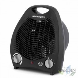 Orbegozo 2000W compact heater. Progressive thermostat. Fan function.