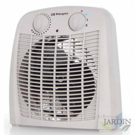  2000 W Orbegozo-Heizung.  Zwei Heizstufen: 1000 W und 2000 W.  Geeignet für Badezimmer IP 21. Lüftermodus.