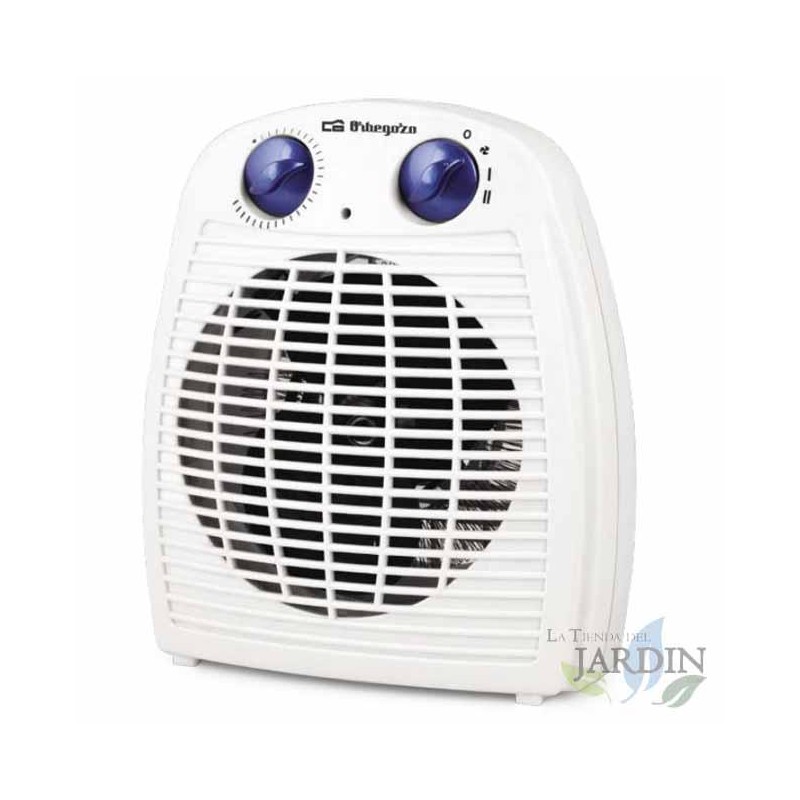 Aquecedor compacto Orbegozo 2000W, termostato ajustável, aquecedor de ar, aquecedor de piso para banheiro IP21, branco