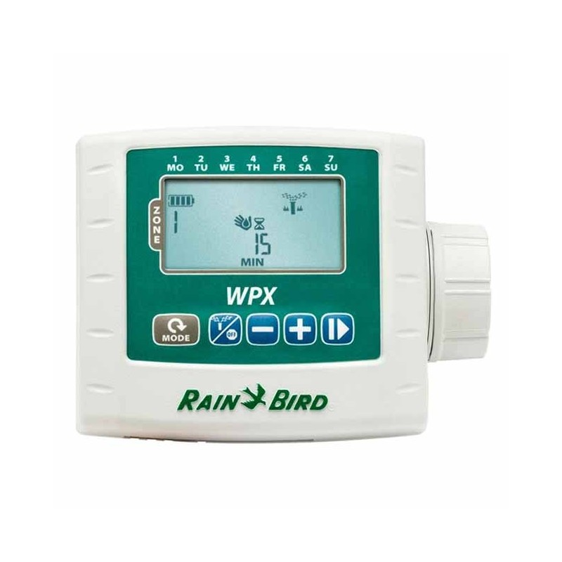 Controlador de irrigação Rain Bird WPX2/ESP 9V, controlador de irrigação automático de 2 zonas Controlador de irrigação Rain Bird WPX2/ESP 9V, controlador de irrigação automático de 2 zonas
