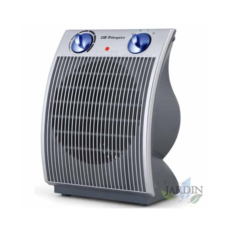 Vertikale Heizung von Orbegozo. Zwei Leistungsstufen: 1100W-2200W. Fan-Position. Thermostat mit progressiver Einstellung. Vertikale Heizung von Orbegozo. Zwei Leistungsstufen: 1100W-2200W. Fan-Position. Thermostat mit progressiver Einstellung.