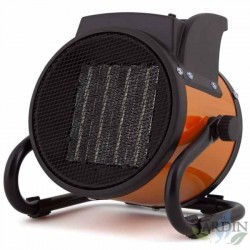 Aquecedor cerâmico profissional Orbegozo. Potência de 2000 W. Elemento de aquecimento PTC. Controle de temperatura ajustável.