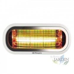 Riscaldatore da esterno a infrarossi Orbegozo da 2000 W, radiatore elettrico per interni/esterni IP65