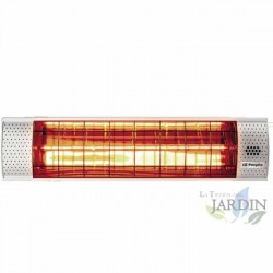 Riscaldatore da terrazza a infrarossi Orbegozo. Potenza 2.000 W. Adatto per uso interno-esterno. IP 55. Cavo 2 m.