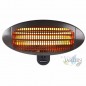  Orbegozo outdoor electric stove.  Three temperature settings: 650-1300-2000W.  Security grid.  Opening 120º.