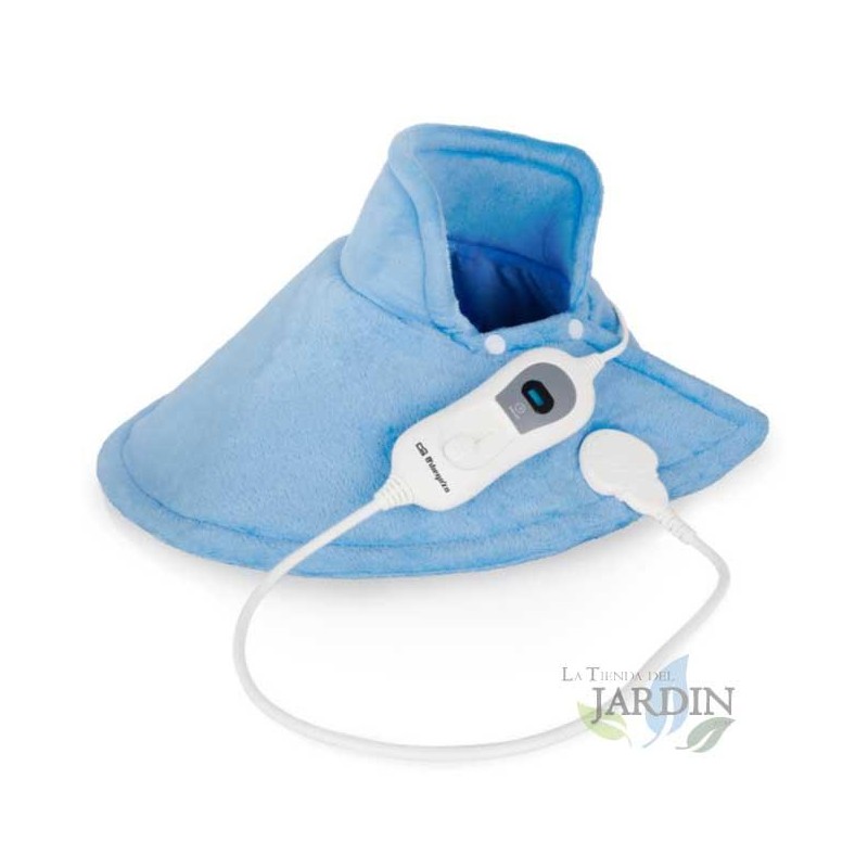 Travesseiro elétrico cervical e de pescoço Orbegozo 100W, 6 configurações de potência, capa lavável, almofada elétrica 60x62 cm