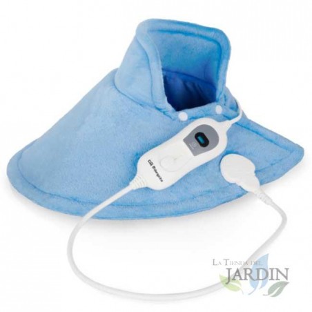 Travesseiro elétrico cervical e de pescoço Orbegozo 100W, 6 configurações de potência, capa lavável, almofada elétrica 60x62 cm