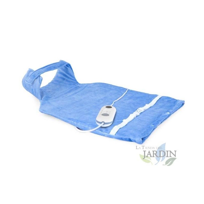 Cuscino cervicale elettrico Orbegozo per schiena e collo. Fodera lavabile. Potenza: 100 W. Dimensioni: 41 x 62 cm.