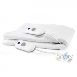 Manta eléctrica cama 160x140 cm, Manta Electrica Grande 2x60W, 3 Niveles de Calor, Calienta Camas, Apagado Automático