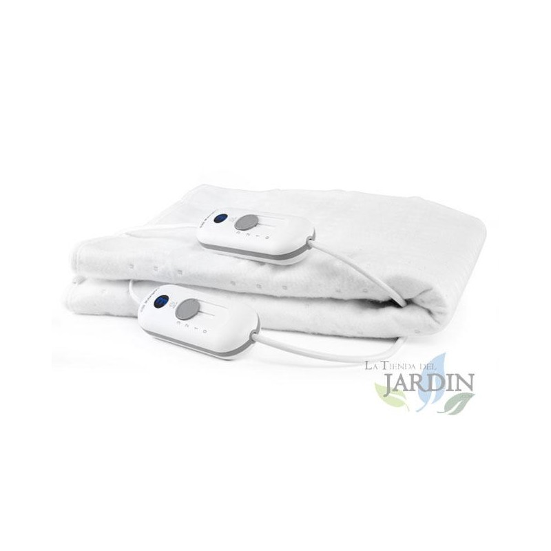 Orbegozo doppelter elektrischer Bettwärmer.  Maße: 160 x 140 cm.  Gestepptes Textil-Finish.  Leistung 2x60W.  Orbegozo doppelter elektrischer Bettwärmer.  Maße: 160 x 140 cm.  Gestepptes Textil-Finish.  Leistung 2x60W.