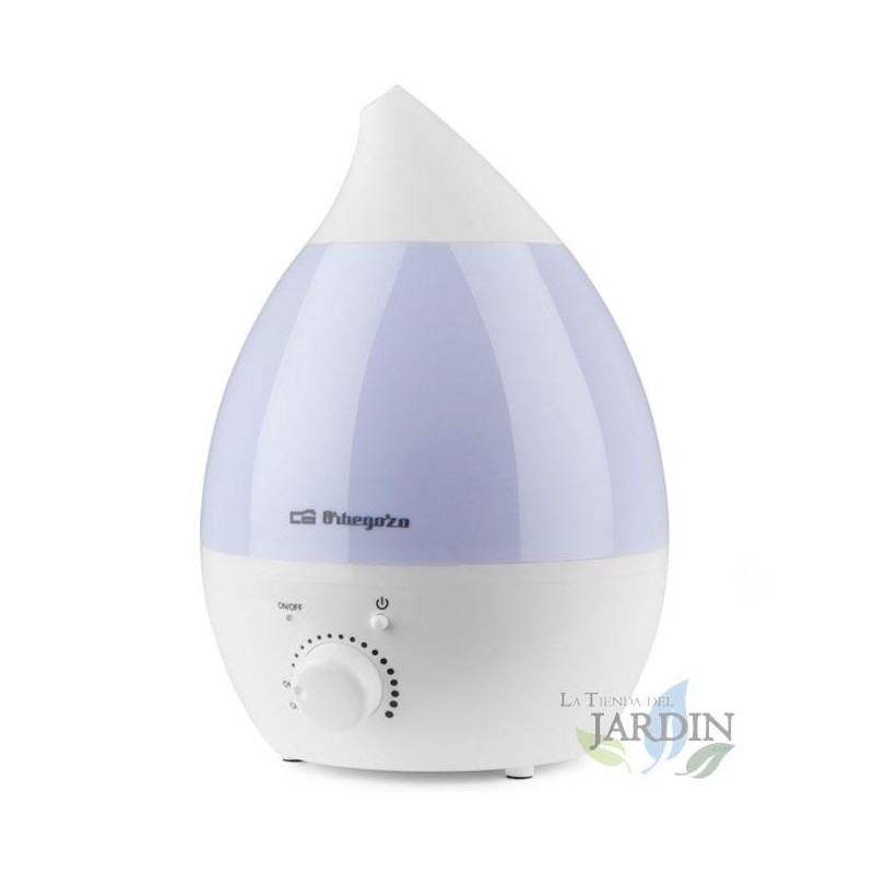 Orbegozo ultrasonic humidifier.  Increases and regulates the humidity in the room.  Tank capacity 1.3L.  Orbegozo ultrasonic humidifier.  Increases and regulates the humidity in the room.  Tank capacity 1.3L.
