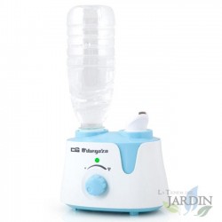 Humidificateur d'air Orbegozo. Les bouteilles en plastique de 0,5 litre maximum sont adaptées. Puissance 12W