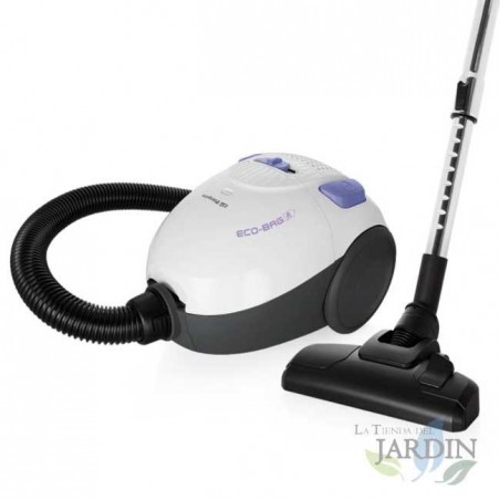 Aspirateur avec sac, Silenxieux 800W Orbegozo, Performand, Basse consommation d'énergie, Hayte filtration 2L, Accesoires