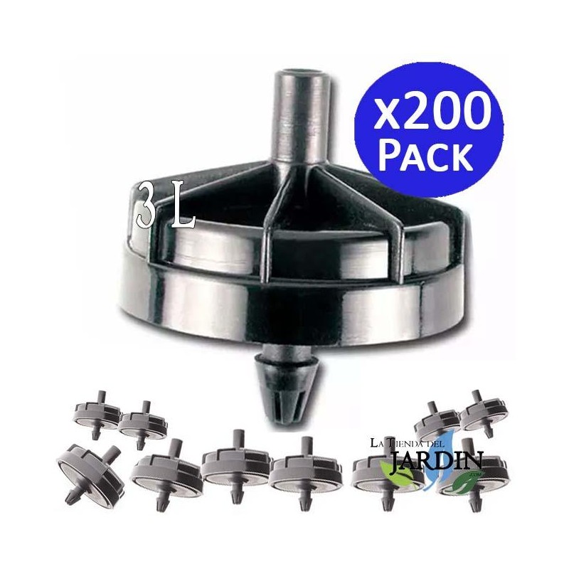 Set di 200 Gocciolatori autorregolanti 3 l/h, Gocciolatori di irrigazione in linea sistema micro, Gocciolatore per irrigazione Set di 200 Gocciolatori autorregolanti 3 l/h, Gocciolatori di irrigazione in linea sistema micro, Gocciolatore per irrigazione
