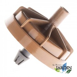  400 x Drippers for self-compensating irrigation 4 liters, Mushroom