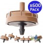 Lot de 600 Goutteur anti-drainage et autorégulant d'irrigation 4 litres, Champignon Lot de 600 Goutteur anti-drainage et autorégulant d'irrigation 4 litres, Champignon